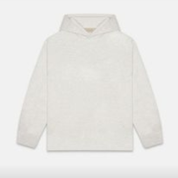 NWT Fear of God Essentials Light Relaxed Hoodie - Oatmeal Size Large - Picture 2 of 3